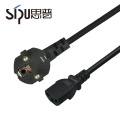 SIPU high quality EU standard type power cord 2 pin plug for PC